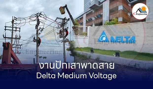 งานปักเสาพาดสาย